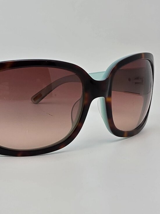 Ralph Lauren RA5031 Tortoise Tiffany Blue Frame Brown Lens Oversized Sunglasses main image 14